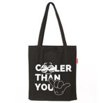 Baghashtag Cooler Than You Baskılı Siyah Bez Kadın Günlük Çanta