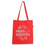 Baghashtag Merry Christmas Kırmızı Baskılı Kadın Günlük Çanta