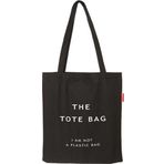 Baghashtag the Tote Bag Baskılı Siyah Bez Kadın Günlük Çanta