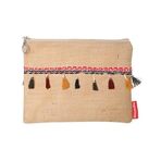 Baghashtag Vintage Pon Pon Püsküllü Jüt Clutch Bez Çanta