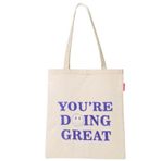 Baghashtag You Are Doing Great Baskılı Bez Kadın Günlük Çanta
