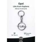 Baghes Yüksek Kaliteli Opel Logolu Lüks Krom Kaplama 9.5x3.5 cm Şık Hediyelik Araç Anahtarlığı