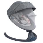 Bagi Dandini 2 Ev Tipi Ana Kucağı Tipi, Otomatik Sallanma, Bluetooth, Tente ve Sineklikli, 0–9 kg, Koyu Gri -