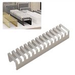 Bağımsız Örnek Vitrin - Yapı Malzemeleri için Şık Cam Düzenleyici Raf, Masaüstü Yer Karosu Standı, Gümüş Renk, 60x13x10cm, Örnekleri Vitrine Etmek İçin Mükemmel