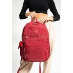 Baginn 571 Collection Lise Üniversite Sırt Çantası Seyahat Çantası Yağmur Geçirmez 43 x 30 cm - Bordo