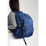Baginn 571 Collection Okul Sırt Çantası Lise Üniversite Ilköğretim Çantası 45 x 30 cm Hafif Klinkır Kumaş - Lacivert