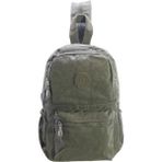 Baginn Bodybag Göğüs Çantası Çok Cepli Hafif Klinkır Kumaş Unisex Badybag Sırt Çantası - Bej