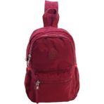 Baginn Bodybag Göğüs Çantası Çok Cepli Hafif Klinkır Kumaş Unisex Badybag Sırt Çantası - Bordo