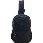Baginn Bodybag Göğüs Çantası Çok Cepli Hafif Klinkır Kumaş Unisex Badybag Sırt Çantası - Siyah