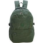 Baginn Çok Cepli Hafif Klinkır Kumaş Okul Sırt Çantası Unisex Çanta - Yeşil
