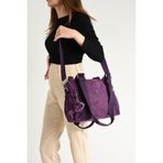 Baginn Günlük Kullanıma Uygun Kadın Omuz Çantası Çapraz Askılı Postacı Çanta Hafif Klinkır Kumaş 23*30 Cm