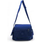 Baginn Kadın Postacı Omuz Okul Çantası Klinkır Çapraz Askılı Çok Cepli Su Itici Hafif Kumaş 30*25 cm - Lacivert