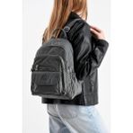 Baginn Kadın Sırt Çantası Günlük Kullanıma Uygun 32*25 cm Klinkır Kumaş Çok Cepli Hafif Su Itici Kumaş - 32 x 25 cm - Gri