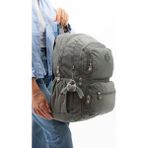 Baginn Kadın Sırt Çantası Hafif Kumaş Çok Cepli Kabin Boy Seyahat Çantası 43*30 cm - 43 x 30 cm - Gri