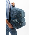 Baginn Kadın Sırt Çantası Hafif Kumaş Çok Cepli Kabin Boy Seyahat Çantası 43*30 cm - 43 x 30 cm - Mavi