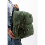 Baginn Kadın Sırt Çantası Hafif Kumaş Çok Cepli Kabin Boy Seyahat Çantası 43*30 cm - 43 x 30 cm - Yeşil