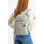 Baginn Kadın Sırt Çantası Ultra Hafif Paraşüt Kumaş Su Itici Kumaş Günlük Sırt Çantası 28*25 cm - 28 x 25 cm - Bej