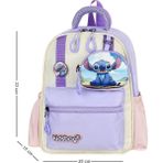 Baginn Kız Çocuk Anaokulu Çantası Ortopedik Ultra Lüx Kreş Çantası 33*25 cm Su Itici Kumaş Sırt Çantası - Lila