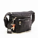 Baginn Klinkır Bayan Postacı Çanta Çok Cepli Çapraz Askılı (Siyah)