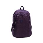 Baginn Klinkır Bayan Sırt Çantası Büyük Boy Yağmur Geçirmez Hafif Kumaş Çok Cepli Kadın Okul Sırt Çantası 45 Cm (Mor)