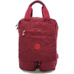 Baginn Klinkır Bayan Sırt Çantası Şık ve Kullanışlı Çok Cepli (Bordo)