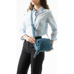 Baginn Klinkır Hafif Yağmur Geçirmez Kadın Postacı Çanta Çok Cepli 20*15 cm Omuz Çantası 571 Collection - 20 x 15 cm - Mavi