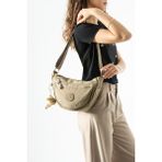 Baginn Klinkır Hafif Yağmur Geçirmez Kadın Postacı Çanta Çok Cepli 25*18 cm Omuz Çantası 571 Collection - 25 x 18 cm - Vizon