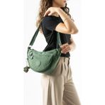Baginn Klinkır Hafif Yağmur Geçirmez Kadın Postacı Çanta Çok Cepli 25*18 cm Omuz Çantası 571 Collection - 25 x 18 cm - Yeşil