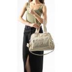 Baginn Klinkır Kadın Omuz Çantası Hafif Yağmur Geçirmez Çok Cepli Çapraz Askılı Kol Çantası 32*27 cm - 32 x 27 cm - Krem