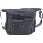 Baginn Klinkır Kadın Postacı Çanta Çok Cepli Çapraz Askılı Omuz Çantası 25*20 Cm Günlük Çanta Gri