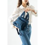 Baginn Omuz Çantası Çapraz Uzun Askılı Çok Cepli 30*25 cm Yağmur Geçirmez Klinkır Kumaş Kol Çantası - 30 x 25 cm - Lacivert