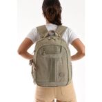 Baginn Unisex Sırt Çantası 40*30 cm Okul Çantası Günlük Spor Çantası Klinkır Kumaş Hafif Çok Cepli Su Itici - 40 x 30 cm - Gri