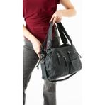Baginn Vegan Deri Kadın Omuz Çantası Y.s.deri Çok Cepli Çapraz Askılı Bayan Çantası 38*28 cm - 38 x 28 cm - Petrol