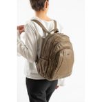 Baginn Y.s.deri Kadın Sırt Çantası 33*23 cm Vegan Deri Yıkama Suni Deri Yumuşak Doku Günlük Çanta - 33 x 23 cm - Vizon