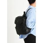 Baginn Y.S.Deri Kadın Sırt Çantası Günlük Kullanım Için Ideal Çok Cepli Deri Kadın Çantası 30*25 Cm - 30 x 25 cm - Siyah