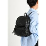 Baginn Y.s.deri Mini Boy Kadın Sırt Çantası Vegan Deri Bayan Sırt Çantası 27*20 cm Yumuşak Doku Çok Cepli - 27 x 20 cm - Siyah