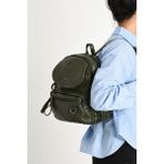 Baginn Y.s.deri Mini Boy Kadın Sırt Çantası Vegan Deri Bayan Sırt Çantası 27*20 cm Yumuşak Doku Çok Cepli - 27 x 20 cm - Yeşil