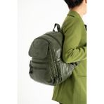 Baginn Y.s.deri Orta Boy Kadın Sırt Çantası Vegan Deri Bayan Çantası 30*25 cm Çok Cepli Yumuşak Doku - 30 x 25 cm - Yeşil