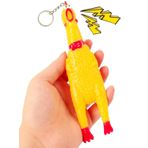 Bağıran Tavuk Anahtarlık Çığlık Atan Horoz Oyuncak Shrilling Chicken (16 cm)- 1 Adet