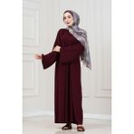 Bağlamalı Maria Elbise-Bordo - Standart