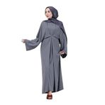Bağlamalı Maria Elbise-Gri