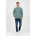 Baglan Erkek Büyük Beden Sıfır Yaka Selanik Sweatshirt BGL-ST04871 - Elma - 3XL