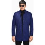 Baglan Erkek Hakim Yaka Kaşe Kaban BGL-ST03412 - 50 - İndigo