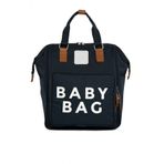 Bagmori Baby Bag Baskılı Lacivert Cepli Anne Bebek Bakım Sırt Çantası