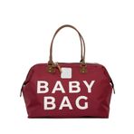 Bagmori Bordo Baby Bag Baskılı Bebek Bakım Çantası