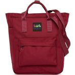 Bagmori Bordo Fermuarlı Kolon Askılı Sırt Çantası