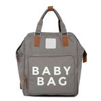 Bagmori Gri Baby Bag Baskılı Bebek Bakım Çantası