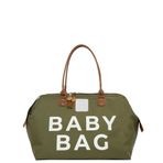 Bagmori Haki Baby Bag Baskılı Bebek Bakım Çantası