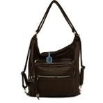 Bagmori Kahverengi Beş Gözlü Cepli Salaş Askılı ve Sırt Çantası - En:33 Cm Boy:28 Cm Genislik:12 Cm