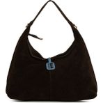 Bagmori Kahverengi Hakiki Süet Deri Mini Salaş Omuz Çantası - En:36 Cm Boy:23 Cm Genislik:12 Cm